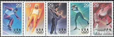 Produktbild von Briefmarken USA 1994 Mi 2427-2431 Fünferstreifen (kompl.Ausg.) postfrisch Olympische Winterspiele