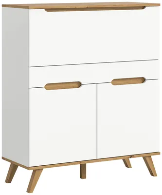 Produktbild von xonox.home Sekretär Stockholm weiß Nachbildung B/H/T: 100x118x40cm