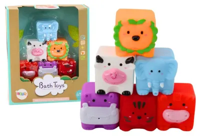 Produktbild von Leantoys Weiche pädagogische Badebausteine ??Tiere