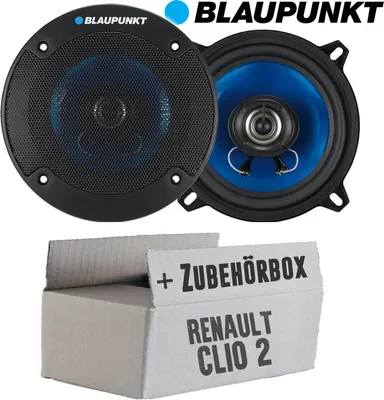 Produktbild von Lautsprecher Boxen Blaupunkt ICx542 - 13cm 2-Wege Auto Einbauzubehör - Einbauset passend für Renault Clio 2 Front Heck - justSOUND