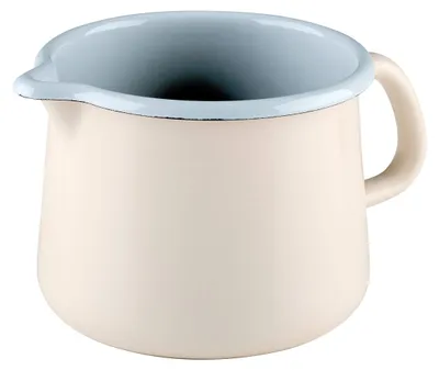 Trinkbecher mit Schnabel, Emaille, 12 cm, 1 Liter, Induktion