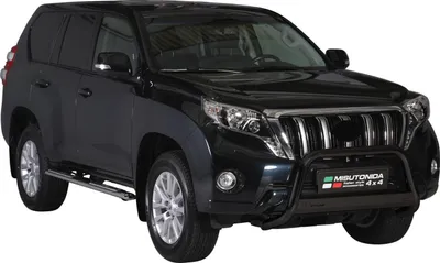 Image de Pare-buffle Avant pour Toyota Land Cruiser Prado J150 2014-2017 63 mm Acier Noir