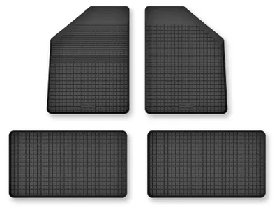 Produktbild von Gummi-Fußmatten für Chrysler Grand Voyager V 2008-2016 (Minivan) – 4-tlg, Schwarz, Semi-Universal, angepasst – Wielganizator Semi-Universal