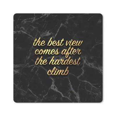 Produktbild von MuchoWow® Mauspad Mousepad Zitate - Sprichwörter - Gold - Marmor 30x30 cm - Mousepads - Maus Mat - Pad - Mausunterlage - Gaming