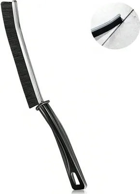 Image de INF Brosse de nettoyage multifonctionnelle pour crevasses étroites Le noir