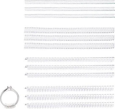 Produktbild von Silikon-Ringversteller 12-teilig - transparente Ringspanner - Ringspanne - Ringversteller - Ringzubehör - Veerkoord - 4 Funktionen