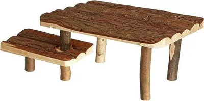 Produktbild von Versteck mit Treppe 37x17x28cm Holzhaus