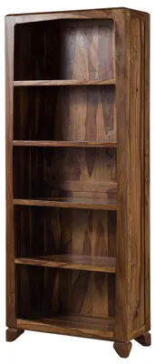 Immagine prodotto di MASSIVMOEBEL24 | ANCONA #110 Scaffale in legno di sheesham - laccato / marrone 80x33x195