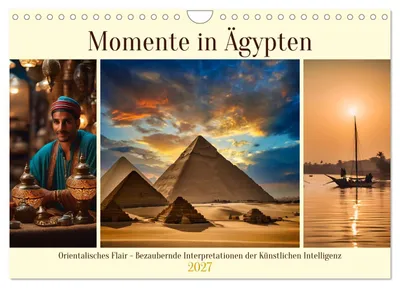 Immagine prodotto di Momenti in Egitto (calendario da parete 2027, formato A4 orizzontale), calendario mensile CALVENDO