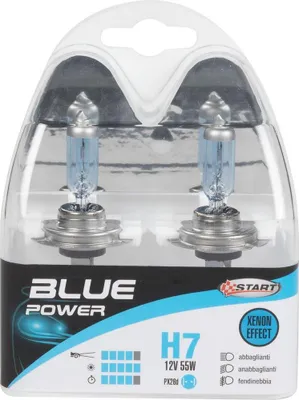 Produktbild von START H7 Blue Power Xenon-Lampenpaar für Autoscheinwerfer, 12 V, 55 W, PX26d