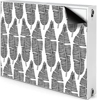 Produktbild von Magnet Heizkörperverkleidung Heizkörper-Abdeckung Heizung Heizkörper 80x60 cm  - Muster, in, Blätter