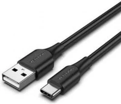 Produktbild von Vention CTHBH, 2 m, USB A, USB C, USB 2.0, 480 Mbit/s, Schwarz