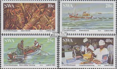 Produktbild von Briefmarken Namibia - Südwestafrika 1983 Mi 545-548 (kompl.Ausg.) postfrisch Langustenindustrie