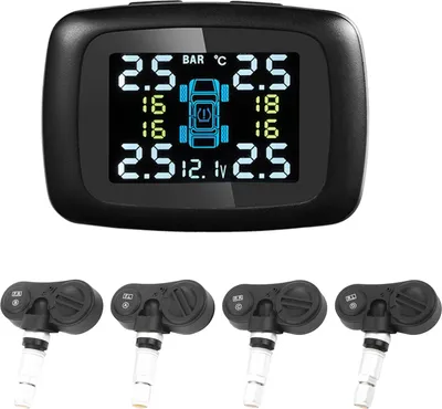 Obrázek produktu pro Inteligentní systém monitorování tlaku v pneumatikách TPMS do zapalovače se 4 vnitřními senzory
