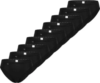 Produktbild von sloggi 9er Pack 24/7 Baumwolle Lace Tai Slip Perfekter Sitz, Mit feinen Details, Angenehm auf der Haut