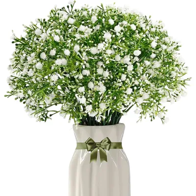 Kunstblumen Gypsophila 12 Stk., weiß, 29 cm, für Hochzeit & Deko