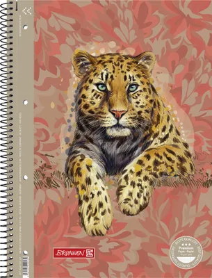 Produktbild von BRUNNEN 1067927221 Collegeblock Premium „Leopard“ Safari World, A4, 80 Blatt, Lineatur 27