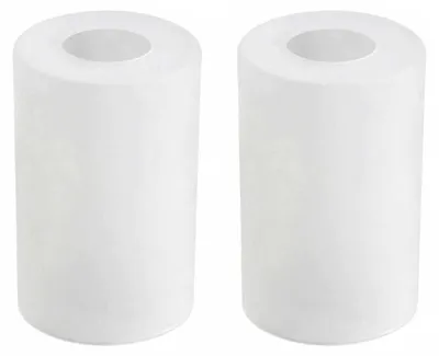 Immagine prodotto di Paralume di ricambio in vetro satinato - 2 pezzi. Cilindro in vetro per paralume, dimensioni 9 cm x 14 cm