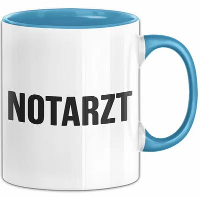 Produktbild von Sanitäter Tasse Geschenk Notfallarzt & Rettungssanitäter (Blau)
