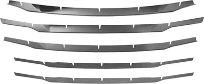 Imagen del producto de Molduras decorativas para parrilla del radiador, molduras para parrilla, 2625081FB, delanteras, 900 mm, 80 mm, 60 mm, acero cromado
