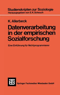 Produktbild von Datenverarbeitung in der Empirischen Sozialforschung