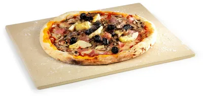 Obrázek produktu pro Univerzální pizza kámen z žáruvzdorné hlíny, rozměry 43x35x1,2 cm