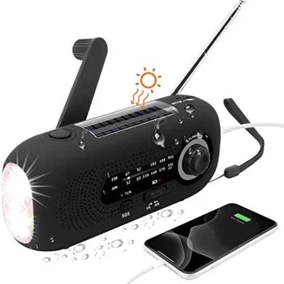 Zdjęcie produktu dla Małe radio tranzystorowe na baterie, czarne