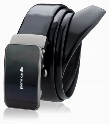 Image de Ceinture homme cuir Pierre Cardin noire 115cm