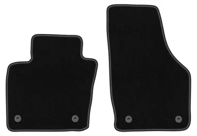 Immagine prodotto di Tappetini anteriori in moquette per Audi Q3 I 8U 2011-2018 (SUV) – 2 pezzi, neri, su misura – Wielganizator BASIC