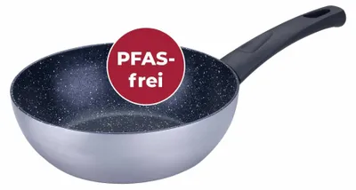 Produktbild von Fackelmann Wokpfanne Crisp Ø 20 cm aus recyceltem Aluminium mit excilon ceramic Beschichtung  Ideal für gesundes Kochen