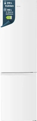 Produktbild von homeX Kühlschrank mit Gefrierfach, Kühl-Gefrierkombination freistehend, groß - 315 L, Super-Frost-Funktion, CFS3151C-W