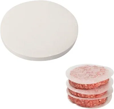 Zdjęcie produktu dla Okrągły papier do hamburgerów 11 cm z powłoką nieprzywierającą