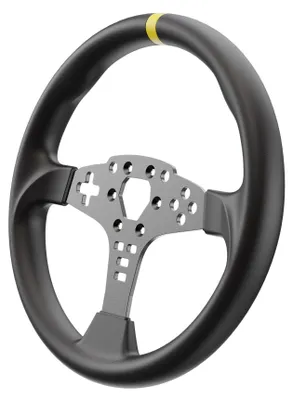 Produktbild von Moza Racing RS046, PC, Rad-Mod, Schwarz, Aluminium, Mikrofaser, Moza, 1 Stück(e)