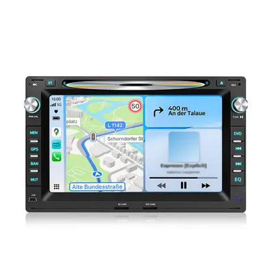Produktbild von Mit CD 4G LTE Autoradio 7 Zoll 4+64GB für VW Golf 4 Polo 9N 9N3 Passat B5 mit CarPlay Android Auto Navi Bluetooth DAB+ Android