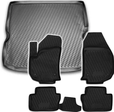 Produktbild von Gummi Kofferraumwanne + Fußmatten Set für Opel Zafira B, Bj. 2005-2012