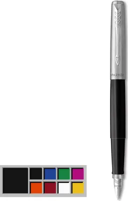Produktbild von Parker Jotter Originals Füller | Klassisches Schwarz | Füllfederhalter Mittlere Spitze | blaue Tinte