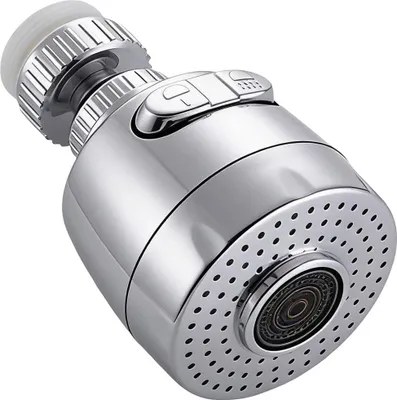 Obrázok produktu pre Avizar, otočná sprchová hlavica s 2 typmi prúdu, chrómovaná, strieborná