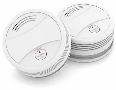 Produktbild von Rauchmelder Wohnung mit 10 Jahre Batterie, kompakter Rauchwarnmelder mit lautem 85dB Alarm und einfacher Montage für Schlafzimmer Keller Küche