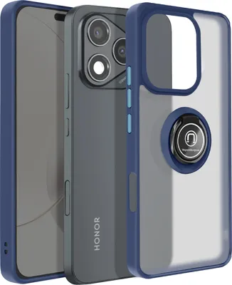 Produktbild von Avizar, Honor 400 Lite Hülle Magnetring Transparent, Blau