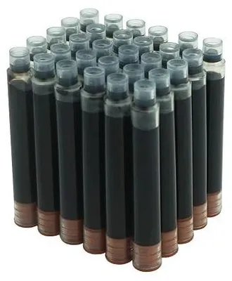 Zdjęcie produktu dla Wkłady do pióra wiecznego czarne 30 szt. atrament 3 4 mm dla ucznia
