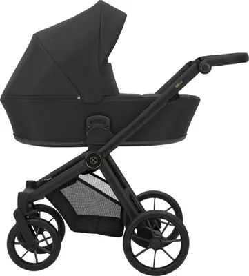 Produktbild von Kinderwagen Kunert Brav 2in1 - schwarzes Gestell - Farbe: Schwarz