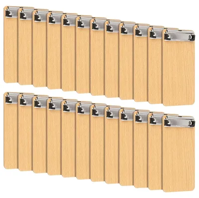 Immagine prodotto di Set di 24 tavole di legno formato A6 con clip