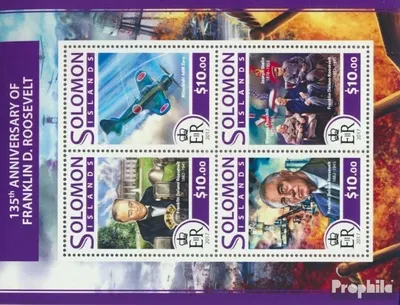 Produktbild von Briefmarken Salomoninseln 2017 Mi 4486-4489 Kleinbogen (kompl. Ausg.) postfrisch Franklin D. Roosevelt