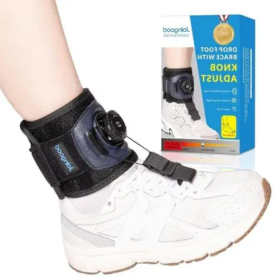 Obrázok produktu pre Opierka na nohy s úchytom pre zvesené nohy v topánkach – nastaviteľná ortéza na zlepšenie chôdze L/XL
