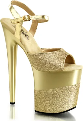 Produktbild von FLAMINGO-809-2G Damen Sandale von Pleaser, Gold , EU 41, US 11