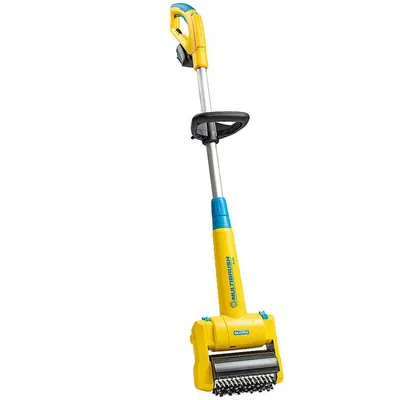 Produktbild von GLORIA MultiBrush li-on multifunktionale Akku-Bürste, zur Terrassenreinigung, Unkrautbekämpfung, Rasenpflege, inkl. Steinbürste und Fugenbürste, ohne Akku, ohne Ladegerät