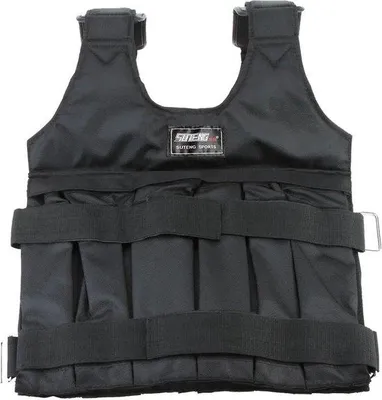 Produktbild von Famanu Gewichtsweste 1-50kg - Verstellbar, Schwarz