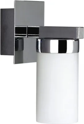 Produktbild von Massive Badleuchte Wandleuchte 1x E14 für LED geeignet Chrom Opalglas Milchglas