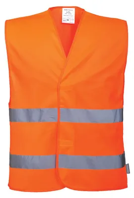 Image de Gilet Double Bande Couleur : Orange Taille Xx/3x - Portwest