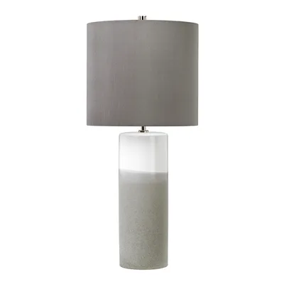 Immagine prodotto di Lampada da tavolo in Vetroceramica Fulwell grigio-bianca 1xE27x60W Vetroceramica / gesso dimensioni: 68x30x13,2 cm IP20 Elstead